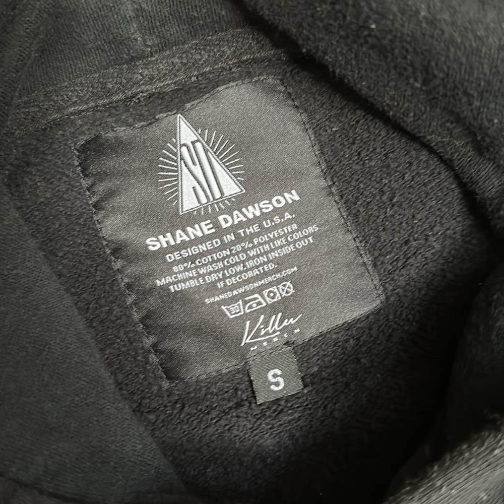 3/$20 Shane Dawson black hooded sweatshirt size S - Picture 4 of 5